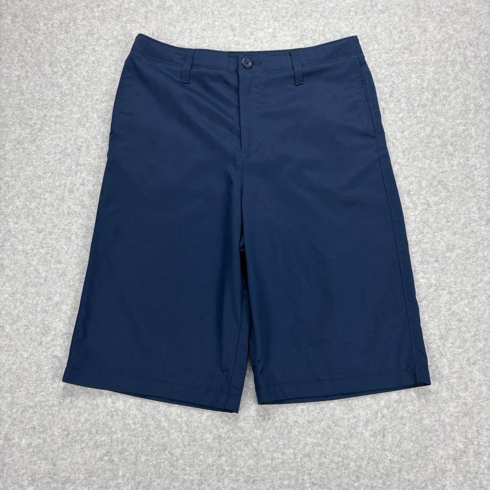Under Armour Boys Navy Blue Athletic Shorts